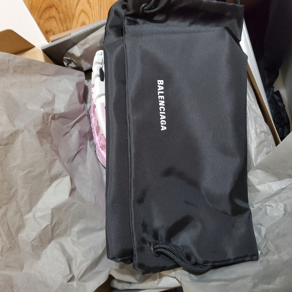Balenciaga Track Cage Mesh White Pink Gray Sneakers$1150 - Picture 4 of 4